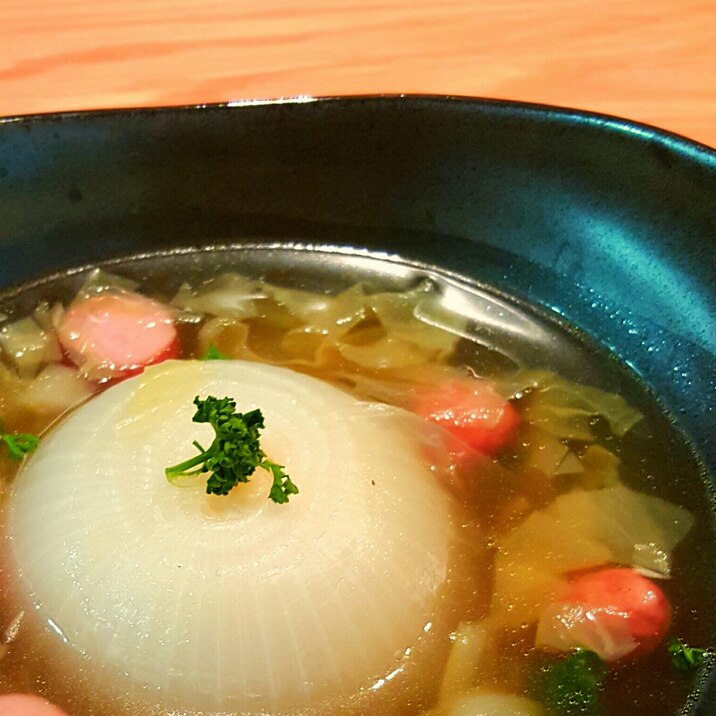 超簡単!新玉ねぎまるごと トロトロスープ